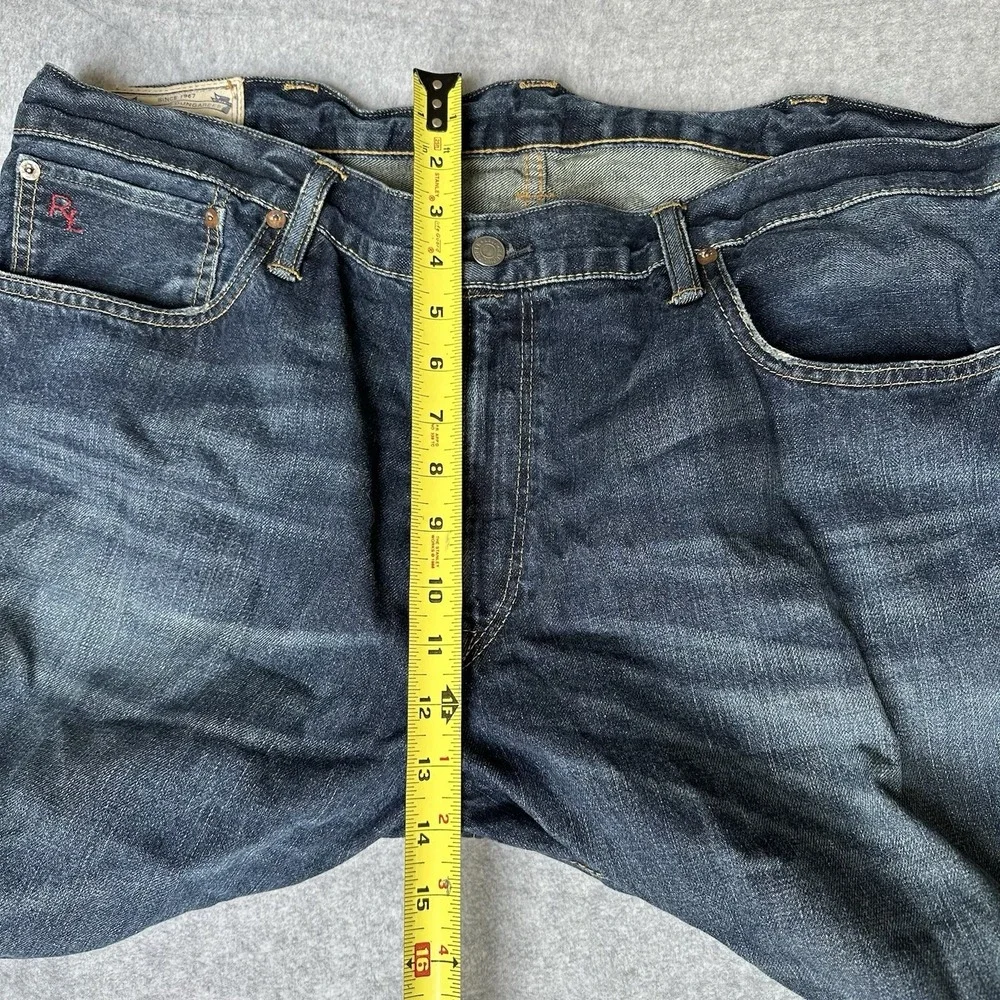 Polo Ralph Lauren Varick Slim Fit Straight Jeans Men's‎ 40x30 Dark Wash Denim